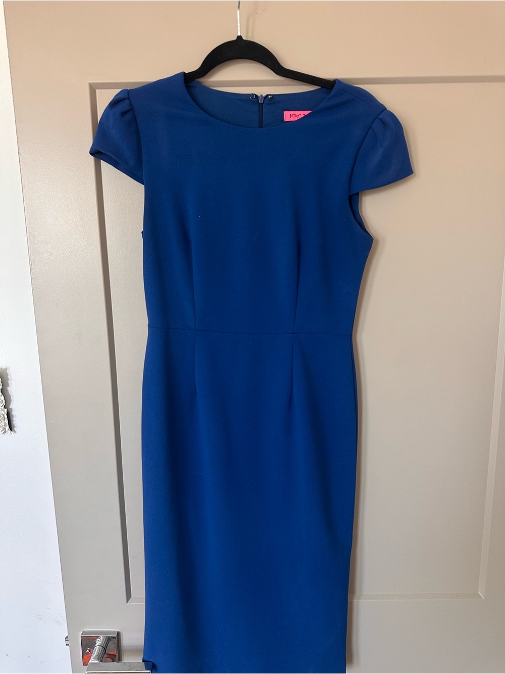 Betsey Johnson Cobalt Blue Midi Sheath Dress
